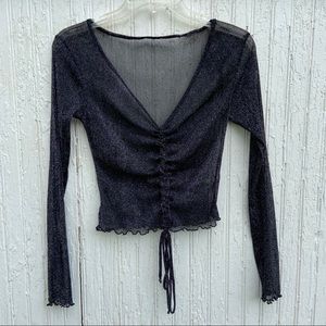 Shimmery Sheer Top